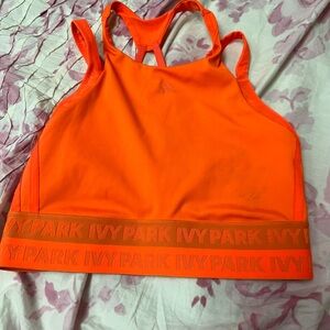 IvyPark bright orange sports bra/tank size M